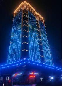 煙臺益豐御祥大廈夜景亮化